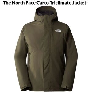 BNWT Men’s Carto Triclimate® Jacket Men’s Size Small Taupe Green Olive Green